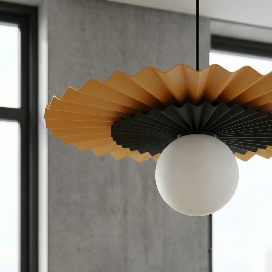 Lampadario a cavo UMBRA 1xG9/8W/230V nero/arancione