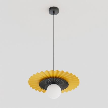 Lampadario a cavo UMBRA 1xG9/8W/230V nero/arancione