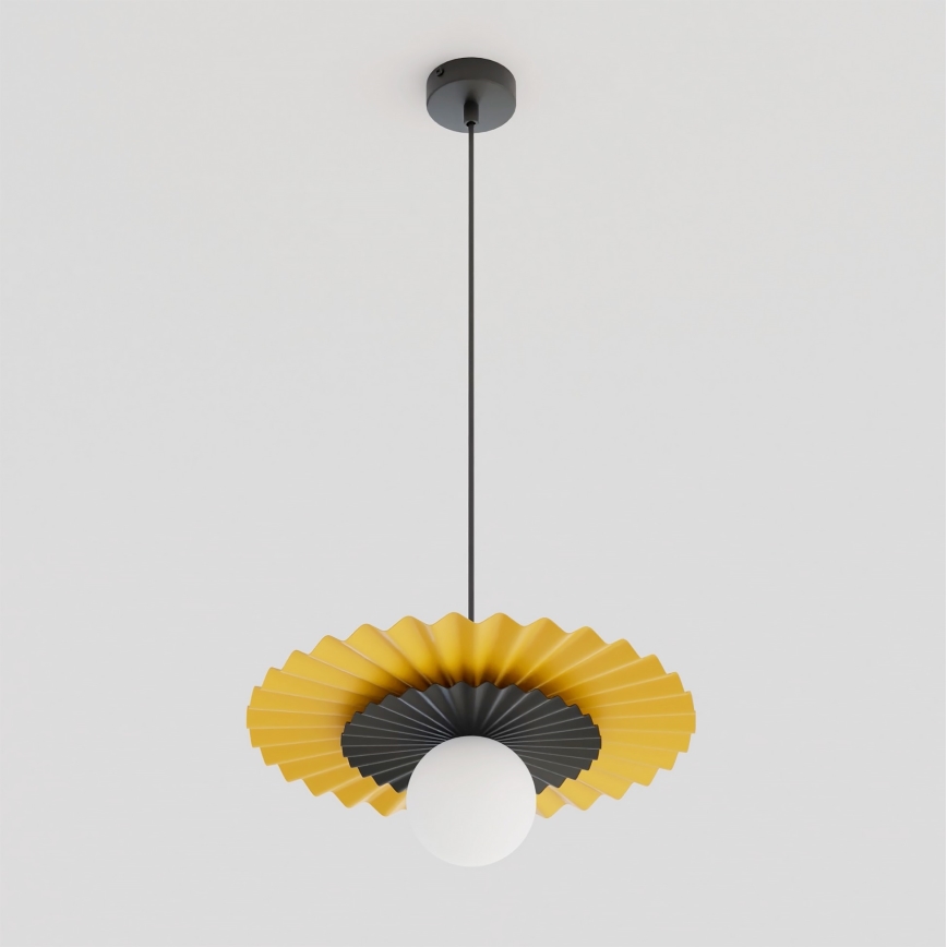 Lampadario a cavo UMBRA 1xG9/8W/230V nero/arancione