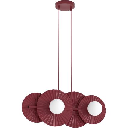 Lampadario a cavo UMBRA 4xG9/8W/230V rosso