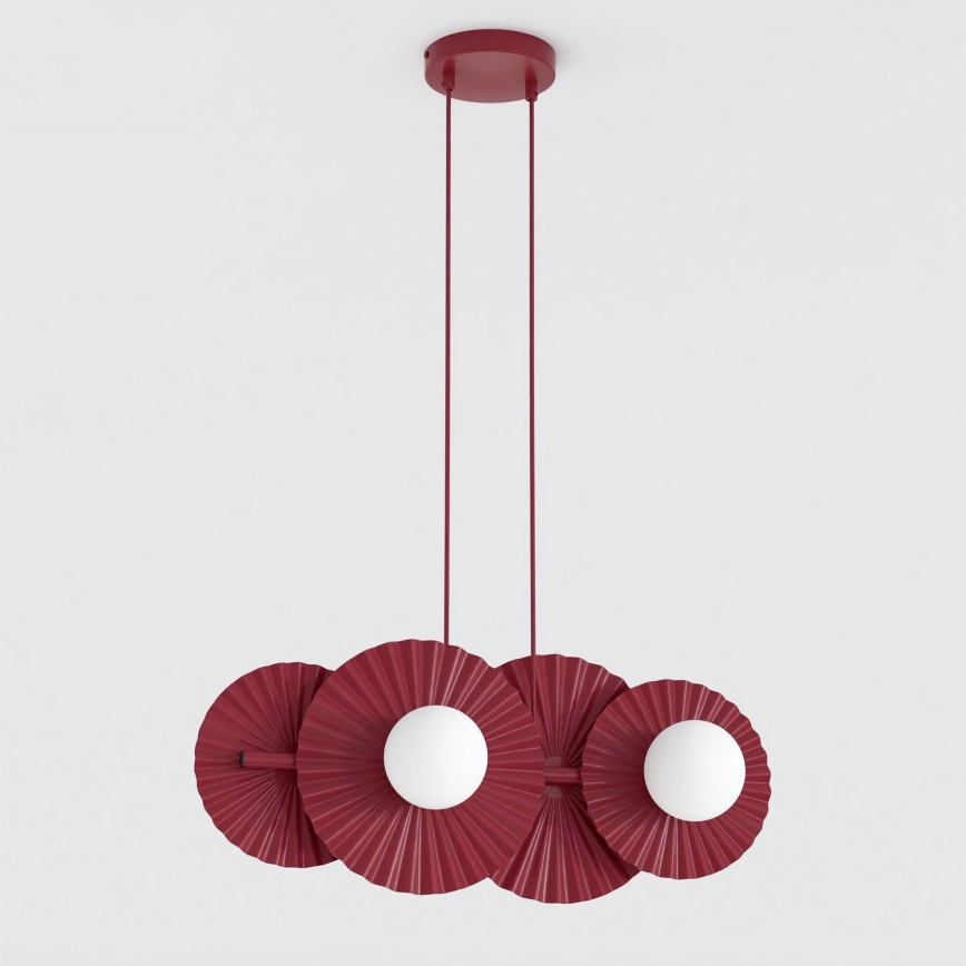 Lampadario a cavo UMBRA 4xG9/8W/230V rosso