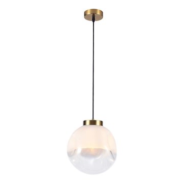 Lampadario a cavo VANA 1xE27/40W/230V bianco/oro