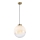 Lampadario a cavo VANA 1xE27/40W/230V crema/oro