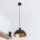 Lampadario a cavo VESPER 1xE27/15W/230 Ø 30 cm nero/oro