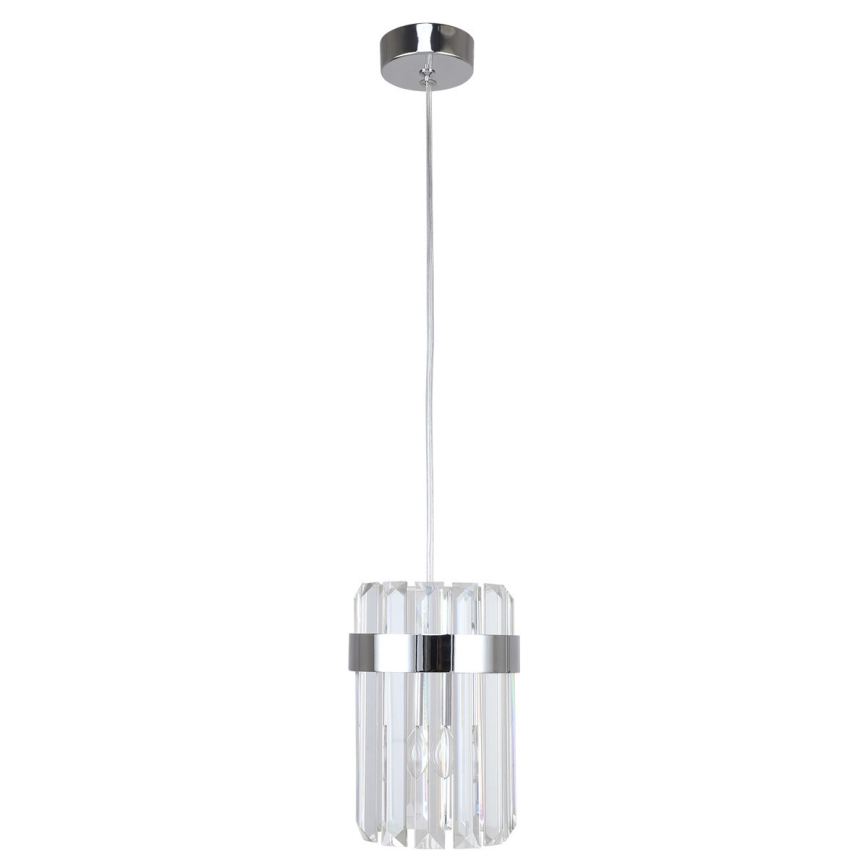 Lampadario a cavo VETRO 1xE14/10W/230V cromo lucido