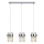 Lampadario a cavo VETRO 3xE14/10W/230V cromo lucido