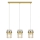 Lampadario a cavo VETRO 3xE14/10W/230V dorato