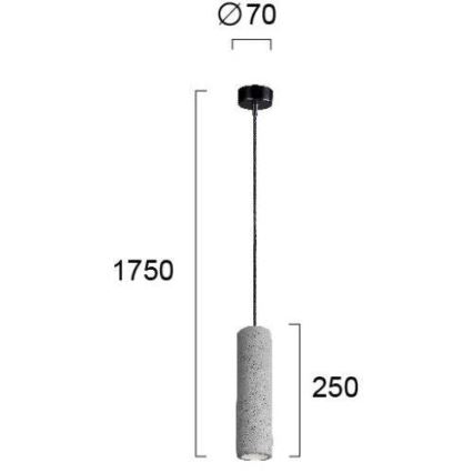 Lampadario a filo PHENIX 1xGU10/25W/230V