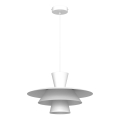 Lampadario a filo PLATO 1xE27/15W/230V bianco