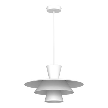 Lampadario a filo PLATO 1xE27/15W/230V bianco