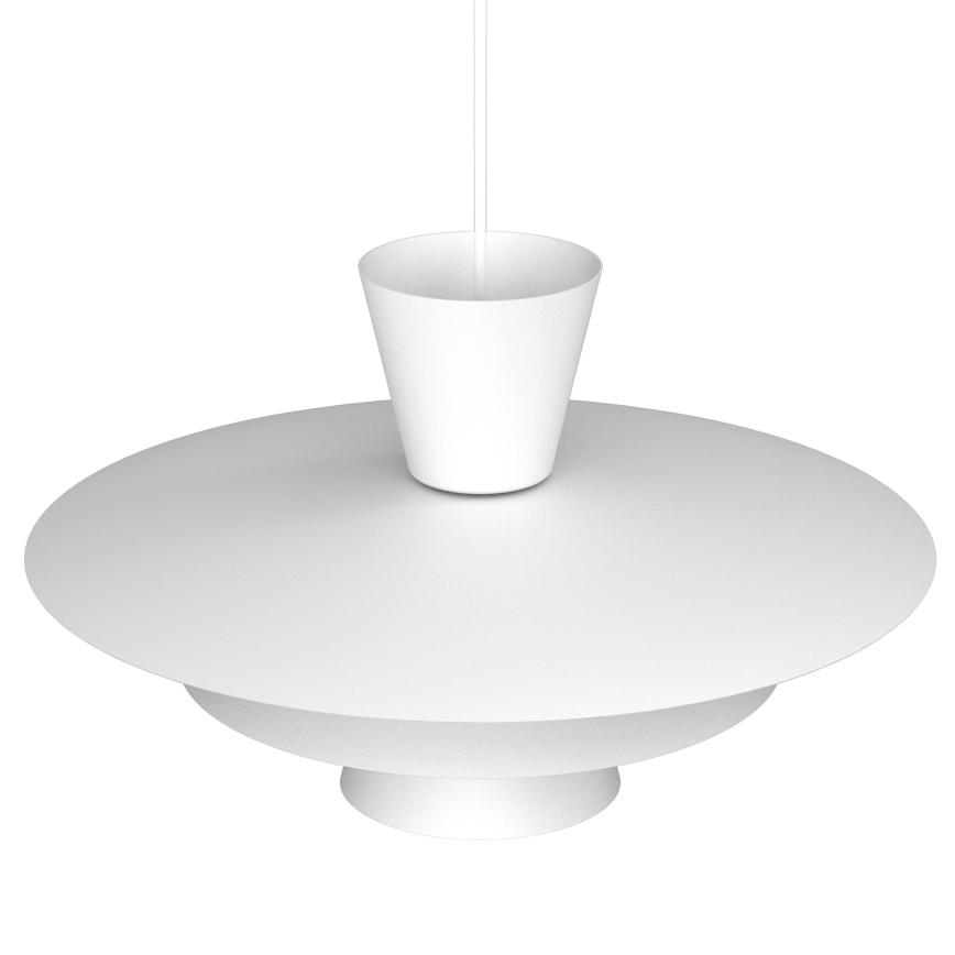 Lampadario a filo PLATO 1xE27/15W/230V bianco
