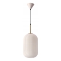 Lampadario a fune CRESTO 1xE27/40W/230V bianco/oro