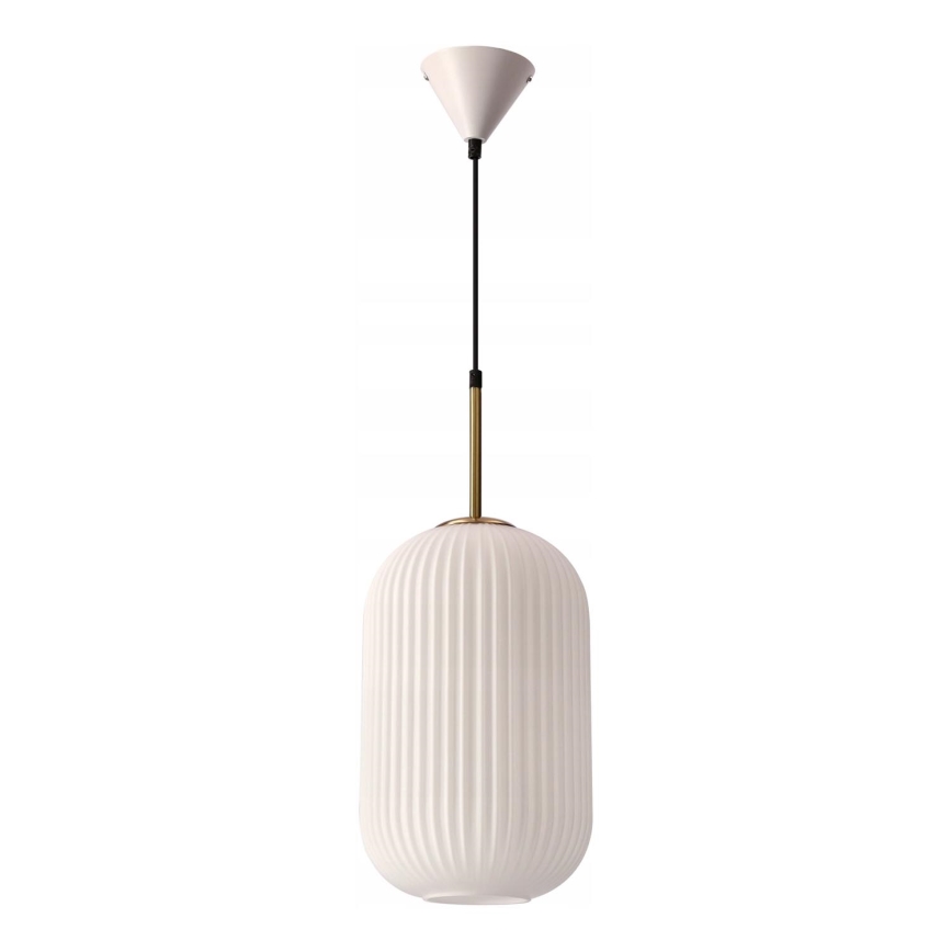 Lampadario a fune CRESTO 1xE27/40W/230V bianco/oro