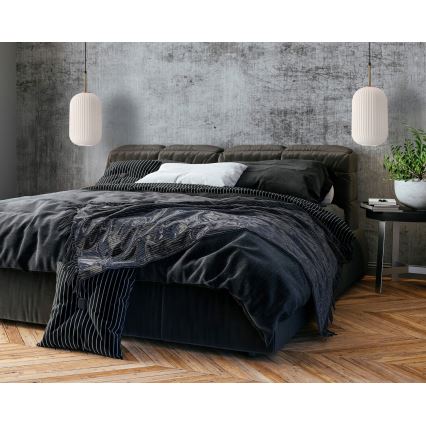 Lampadario a fune CRESTO 1xE27/40W/230V bianco/oro