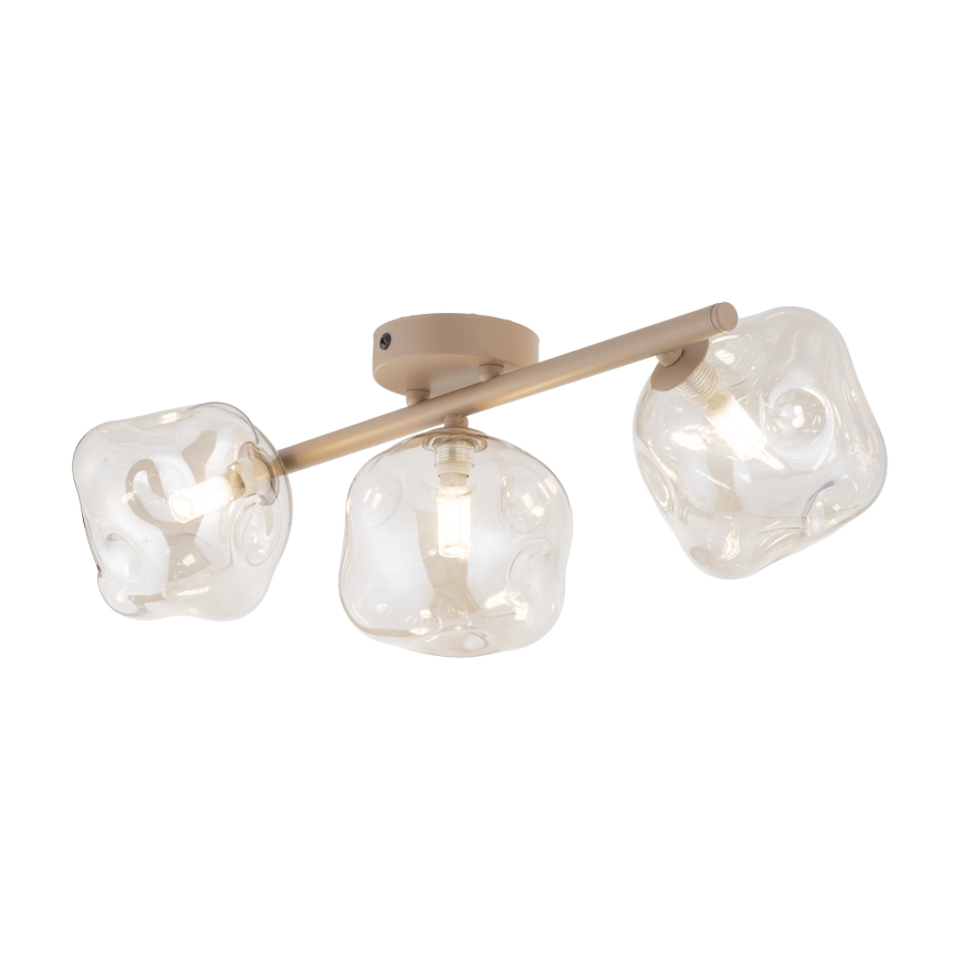 Lampadario a incasso LAVA 3xG9/8W/230V beige / fumèbeige