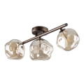Lampadario a incasso LAVA 3xG9/8W/230V bronzo/fumé beige