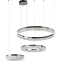 Lampadario a LED dimmerabile in cristallo su cavo THALIA LED/120W/230V 3000-6000K + telecomando