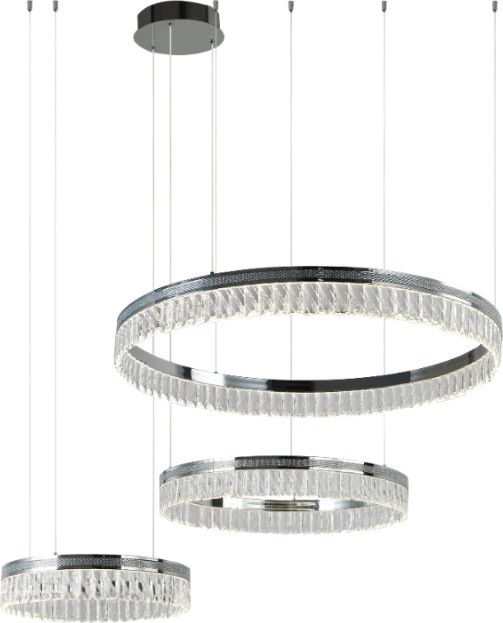 Lampadario a LED dimmerabile in cristallo su cavo THALIA LED/120W/230V 3000-6000K + telecomando