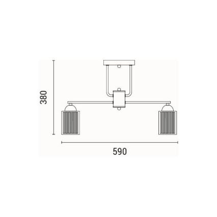 Lampadario a plafone 5xE27/60W/230V