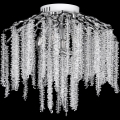 Lampadario a plafone 6xE14/60W/230V + 3xLED/3W diametro 54 cm cromo lucido