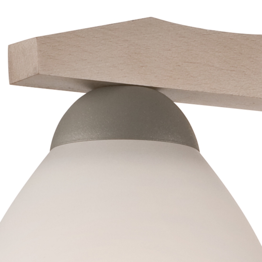 Lampadario a plafone ADRIANO 3xE27/60W/230V faggio