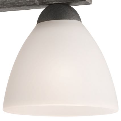 Lampadario a plafone ADRIANO 3xE27/60W/230V faggio