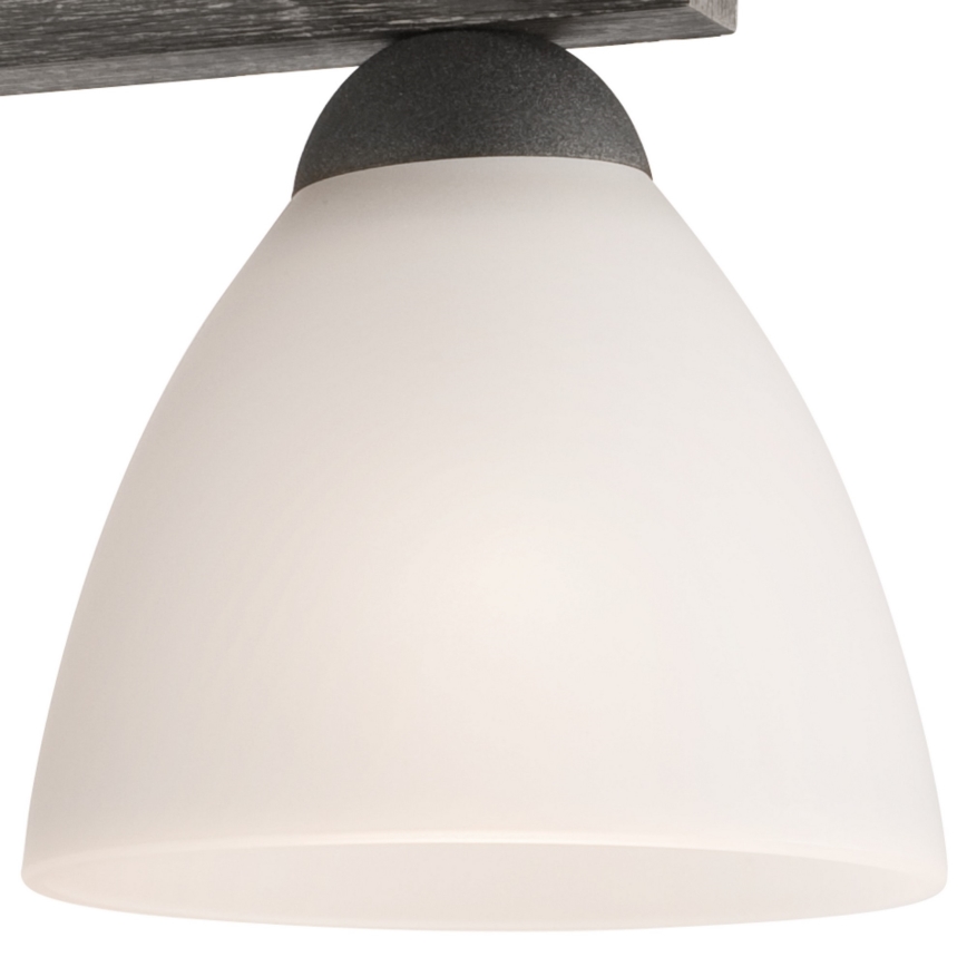 Lampadario a plafone ADRIANO 3xE27/60W/230V faggio