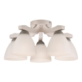 Lampadario a plafone ADRIANO 5xE27/60W/230V faggio