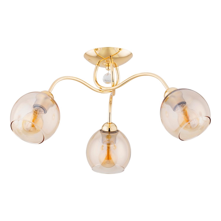 Lampadario a plafone AMARILLO 3xE27/15W/230V oro