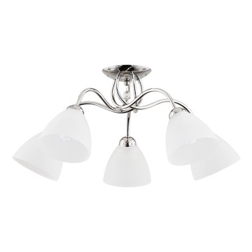 Lampadario a plafone AMARILLO 5xE27/15W/230V cromo lucido