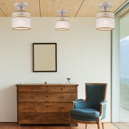 Lampadario a plafone ANDREA 1xE27/60W/230V faggio