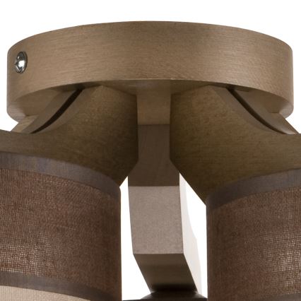 Lampadario a plafone ANDREA 5xE27/60W/230V faggio - FSC certificato
