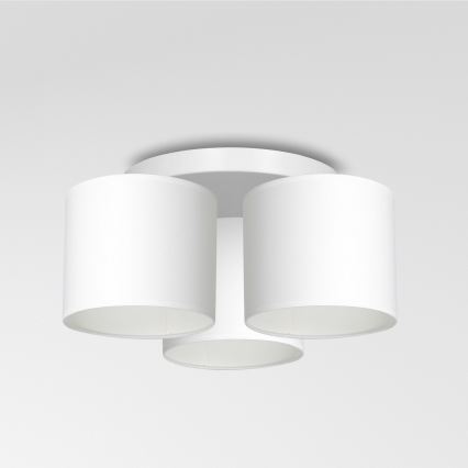 Lampadario a plafone ARDEN 3xE27/60W/230V bianco