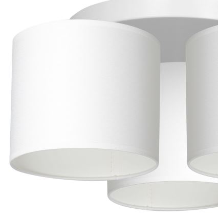 Lampadario a plafone ARDEN 3xE27/60W/230V bianco