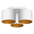 Lampadario a plafone ARDEN 3xE27/60W/230V bianco/oro