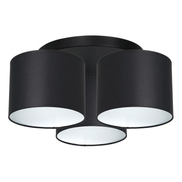 Lampadario a plafone ARDEN 3xE27/60W/230V nero/bianco