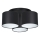 Lampadario a plafone ARDEN 3xE27/60W/230V nero/bianco