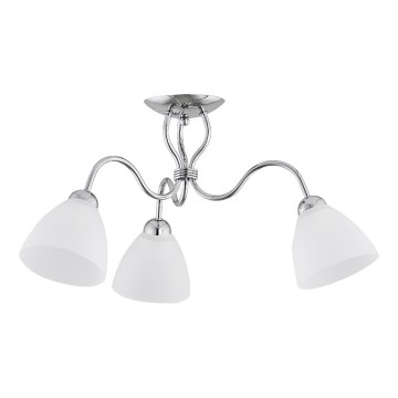Lampadario a plafone ARIEL 3xE27/15W/230V cromo lucido