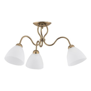 Lampadario a plafone ARIEL 3xE27/15W/230V oro