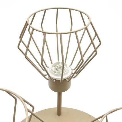 Lampadario a plafone AUDREY 3xE27/15W/230V beige