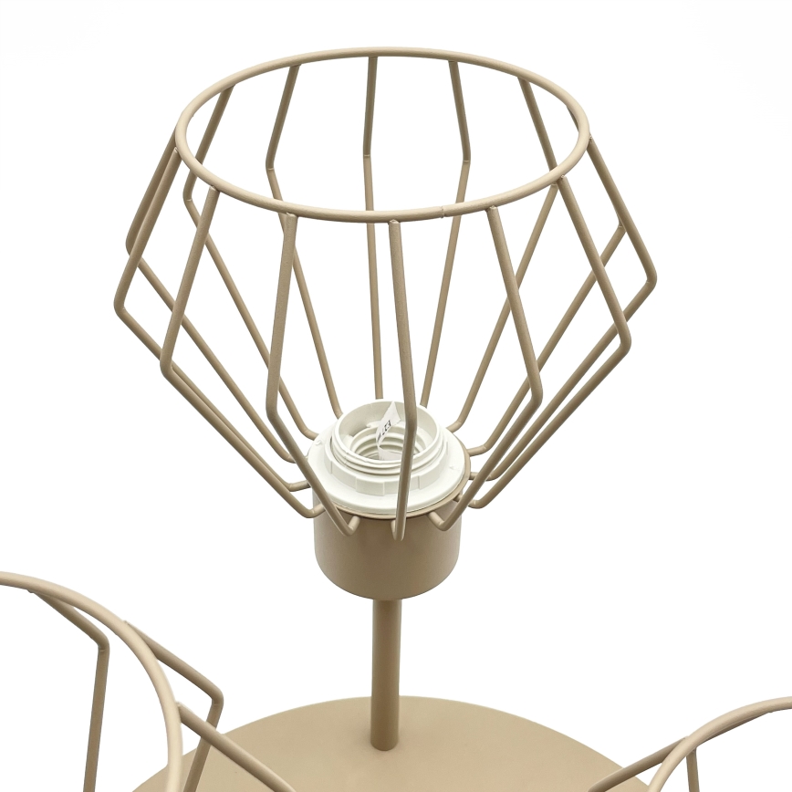 Lampadario a plafone AUDREY 3xE27/15W/230V beige