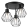 Lampadario a plafone AUDREY 3xE27/60W/230V nero