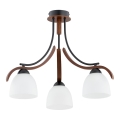 Lampadario a plafone BAFIA 3xE27/15W/230V marrone
