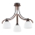 Lampadario a plafone BAFIA 3xE27/15W/230V marrone