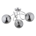 Lampadario a plafone BANKO 3xE14/10W/230V cromo lucido