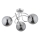 Lampadario a plafone BANKO 3xE14/10W/230V cromo lucido