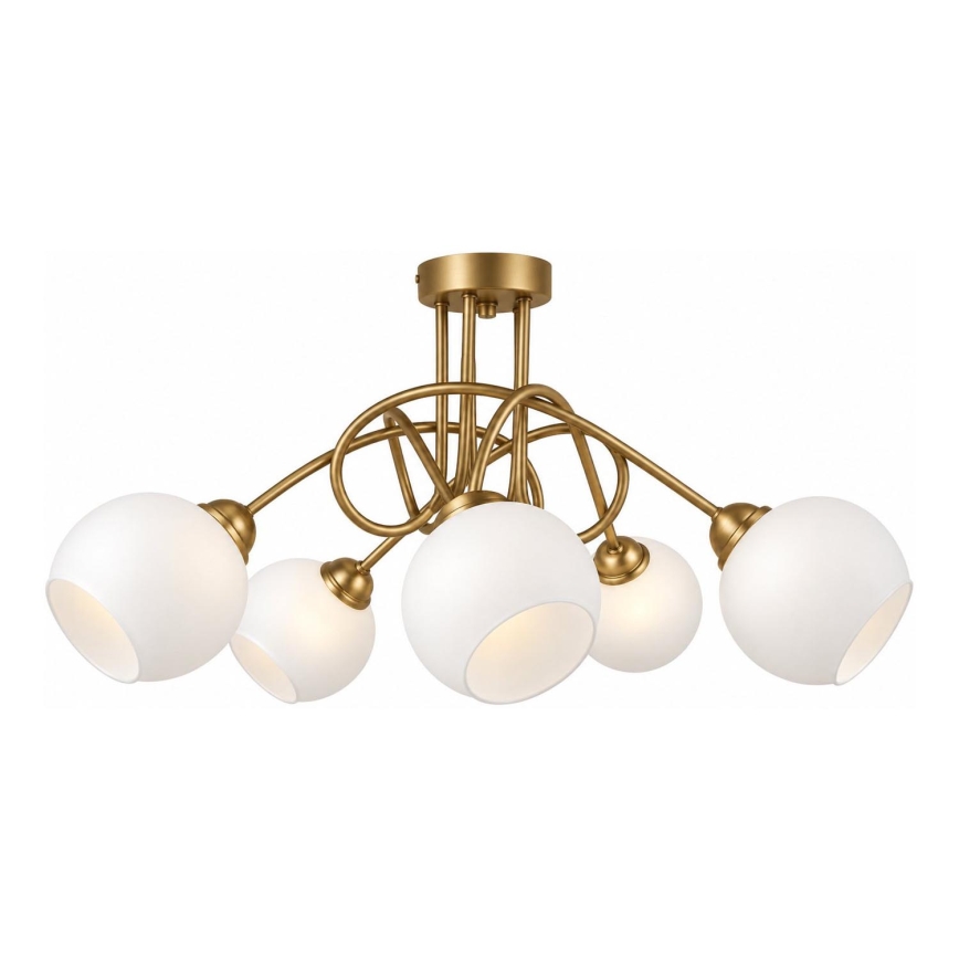 Lampadario a plafone BAROC 5xE14/40W/230V dorato