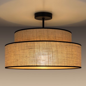 Lampadario a plafone BOHO 1xE27/60W/230V beige