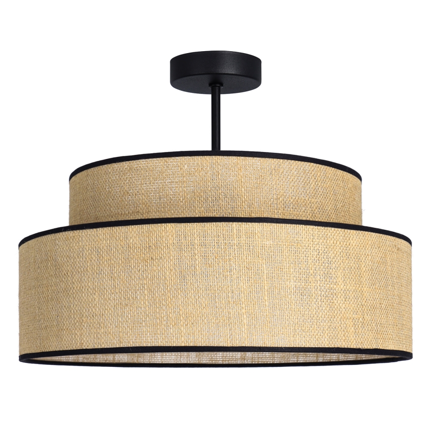 Lampadario a plafone BOHO 1xE27/60W/230V beige