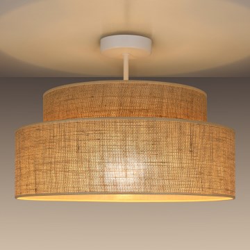 Lampadario a plafone BOHO 1xE27/60W/230V beige